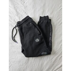 Cookie Sweatpant Joggers Size Small Three Zipper Pockets Black